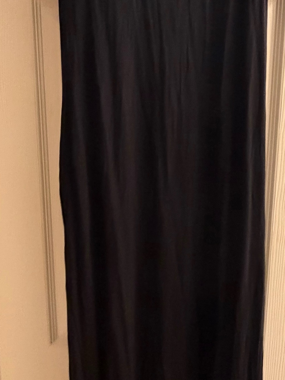 HALARA Black Sleeveless Halter Maxi Dress with Draped Pockets - Picture 2 of 3